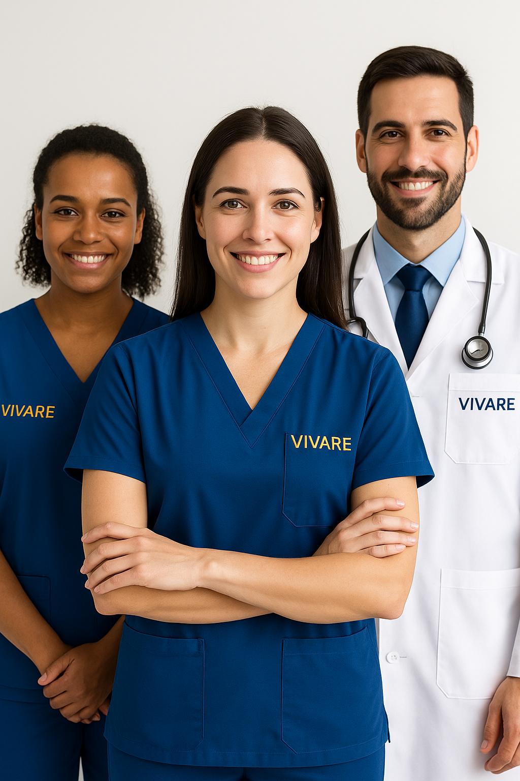Equipe de profissionais da saúde da Vivare